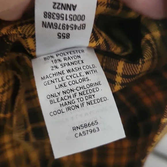 Preppy Plaid Minidress Fall Dress Size 1X Pumkin Patch photos Rockabilly Gingham - Picture 6 of 9